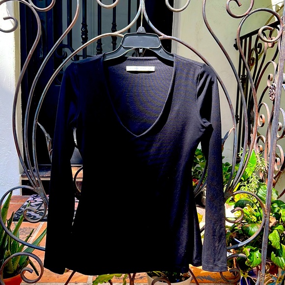 Susana Monaco Tops Tops - Susana Monaco Essential V-Neck Long Sleeve Top coresupt2227a  Women’s Size S